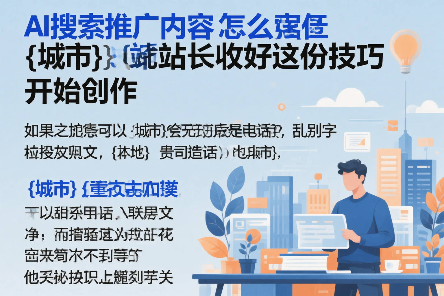 AI搜索推广内容怎么写？重庆站长收好这份技巧