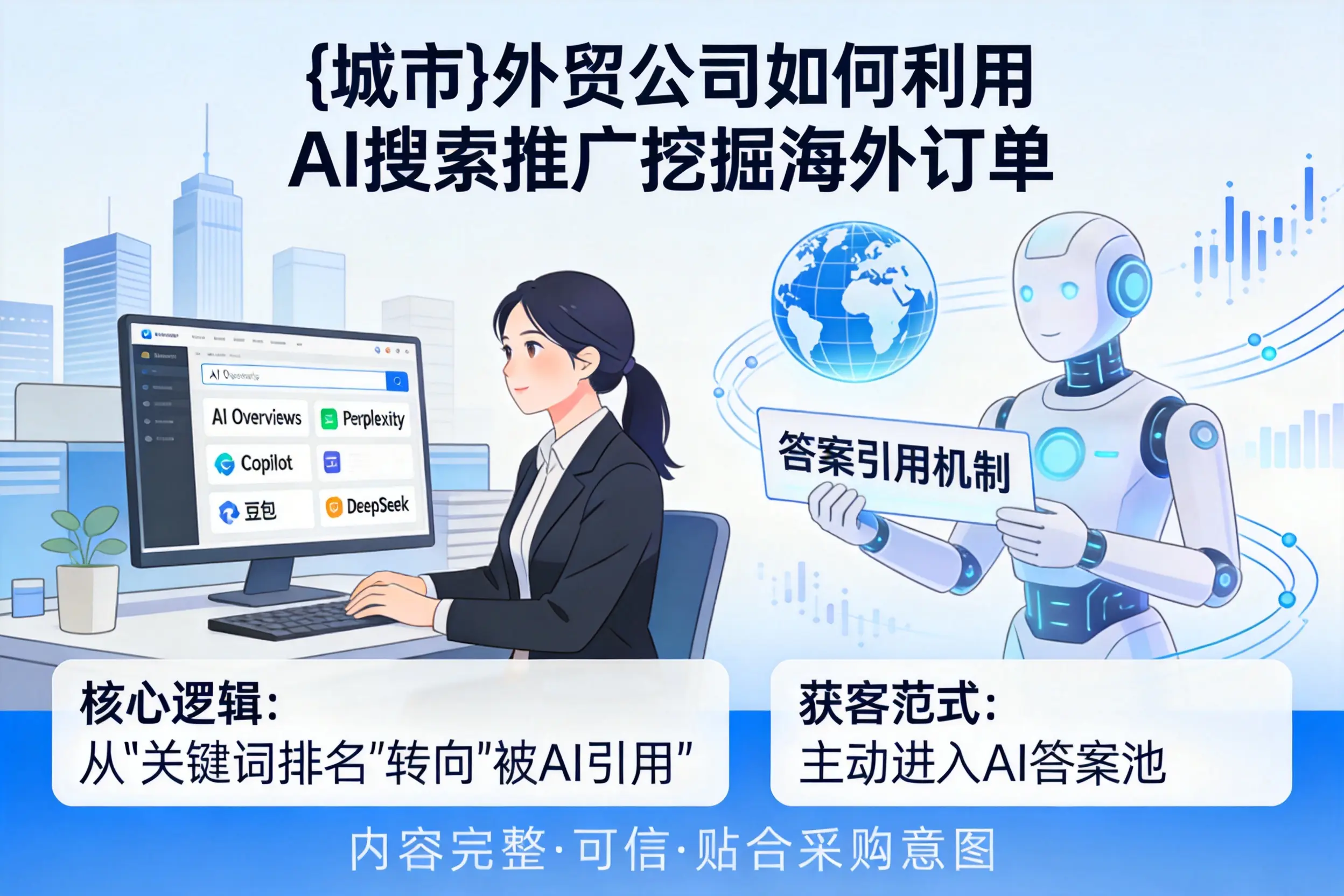 重庆外贸公司如何利用AI搜索推广挖掘海外订单