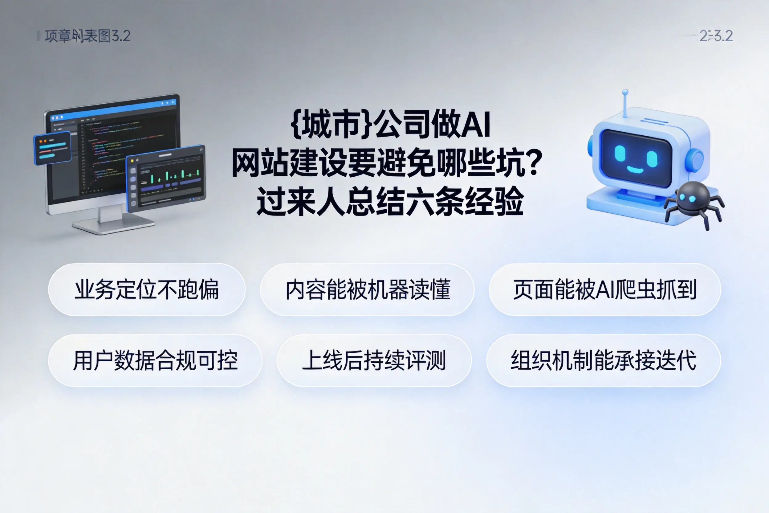 重庆公司做AI网站建设要避免哪些坑？过来人总结六条经验