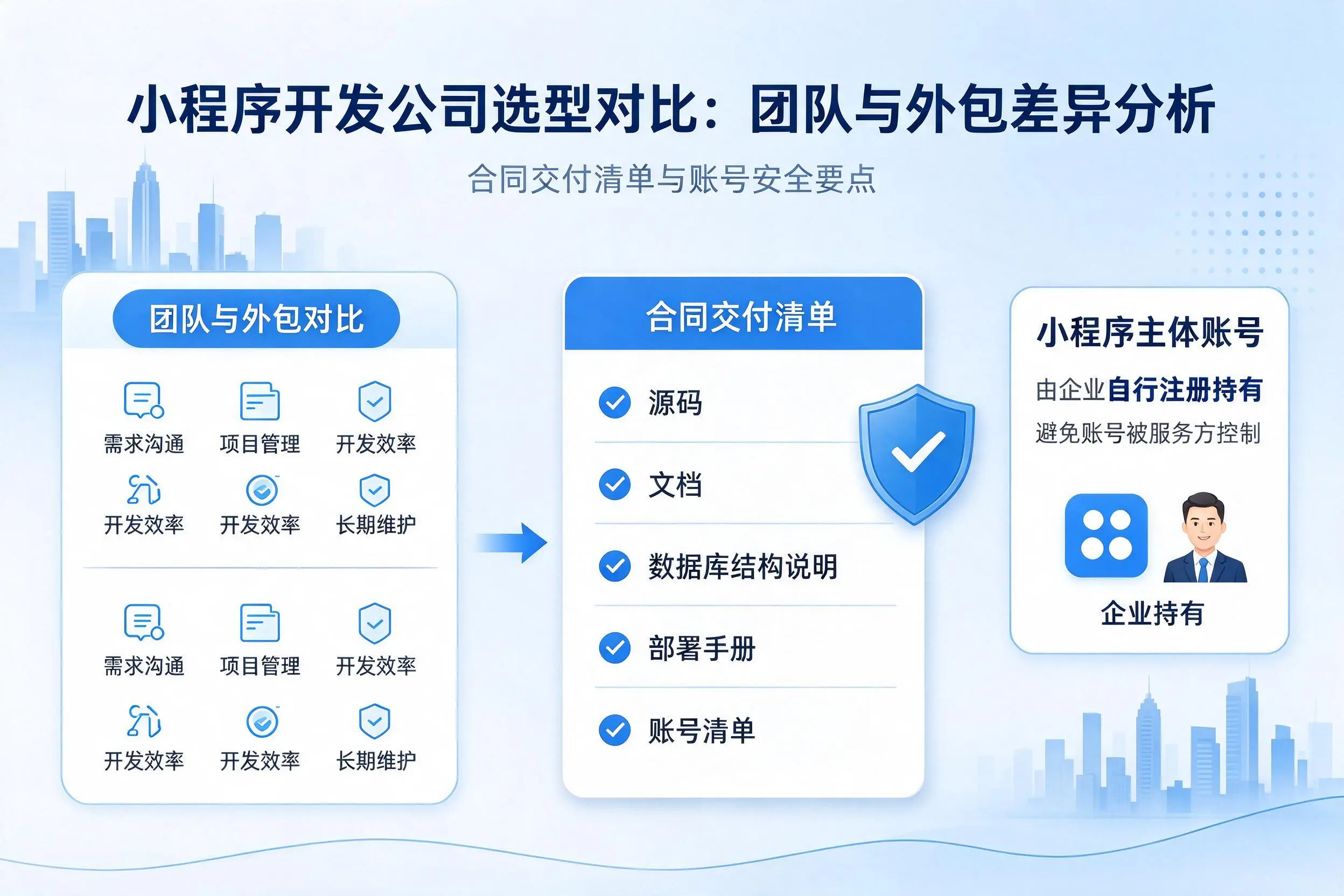 重庆小程序开发公司选型对比：团队与外包差异分析