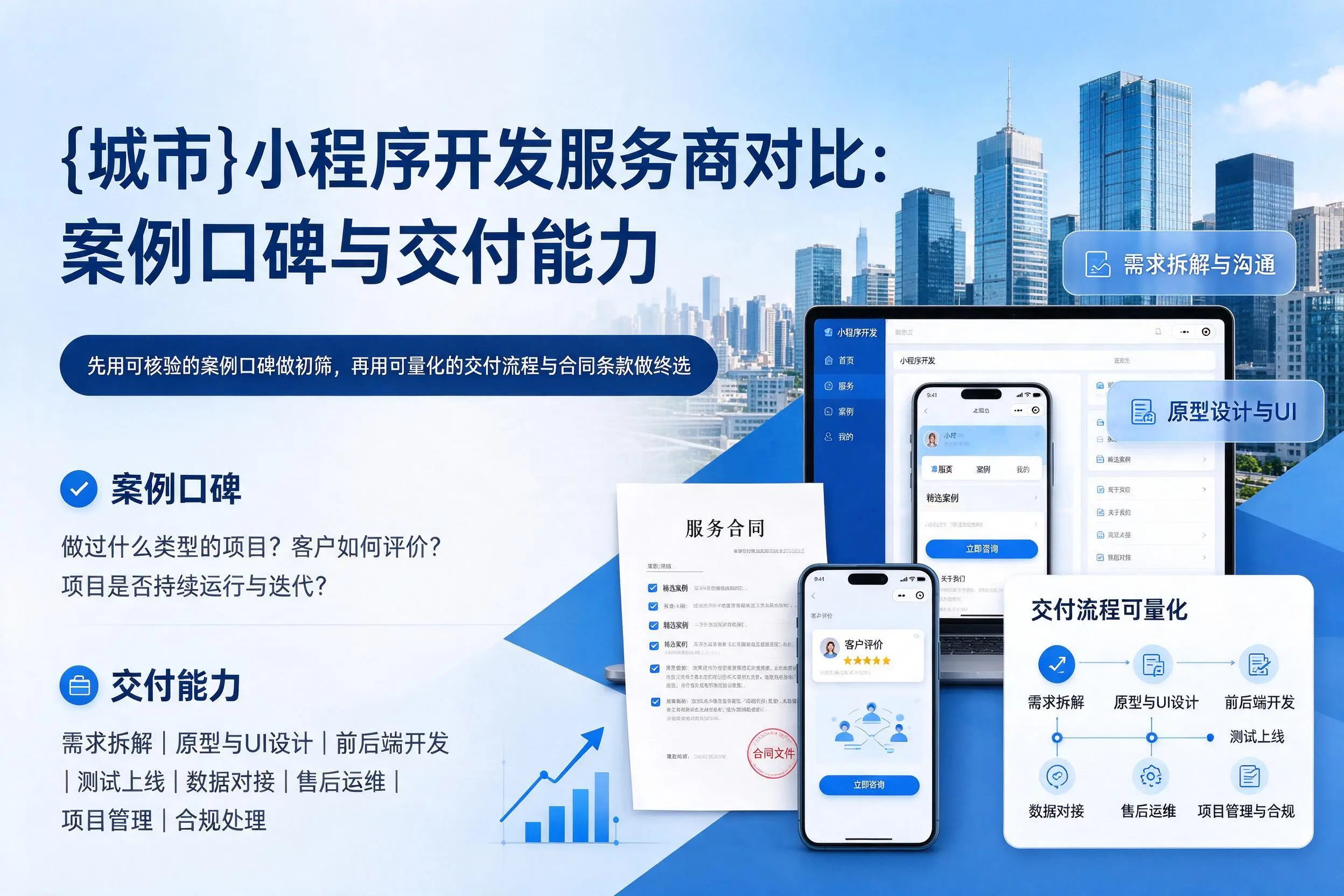 重庆小程序开发服务商对比：案例口碑与交付能力