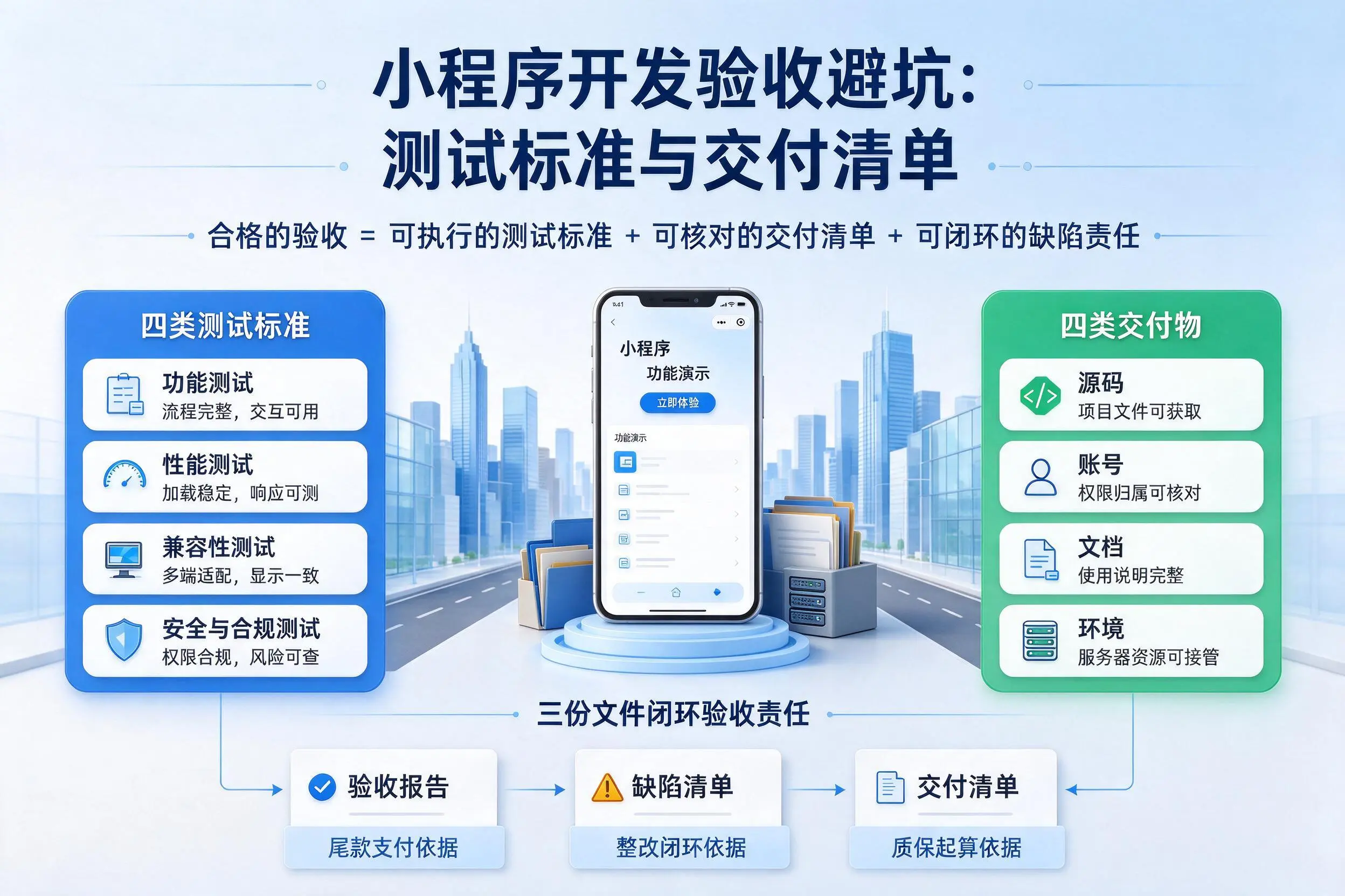 重庆小程序开发验收避坑：测试标准与交付清单