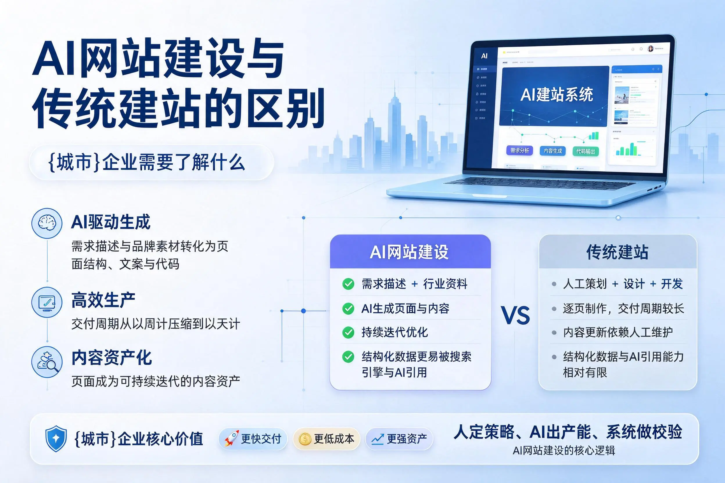 AI网站建设与传统建站的区别,重庆企业需要了解什么