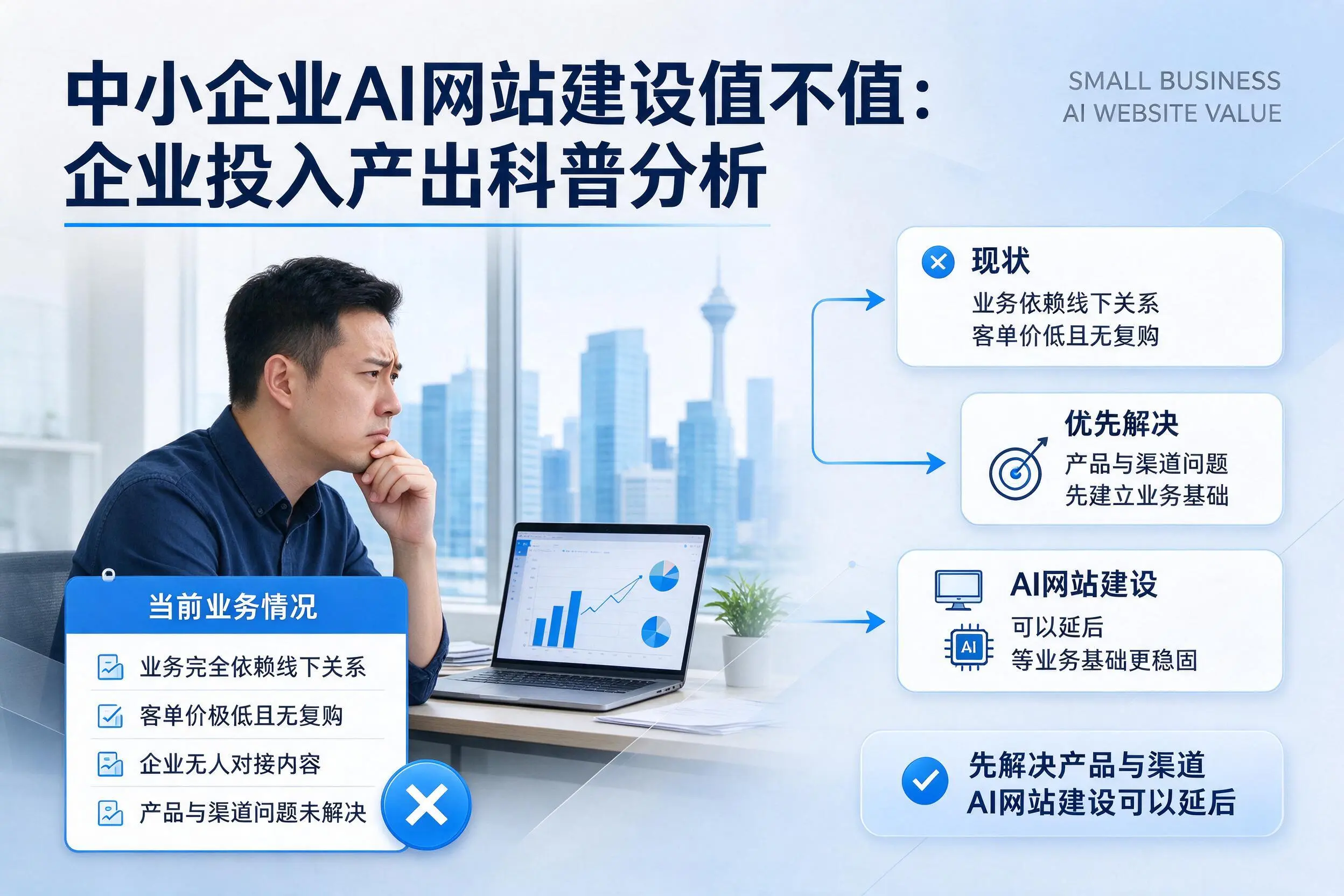 中小企业AI网站建设值不值：重庆企业投入产出科普分析