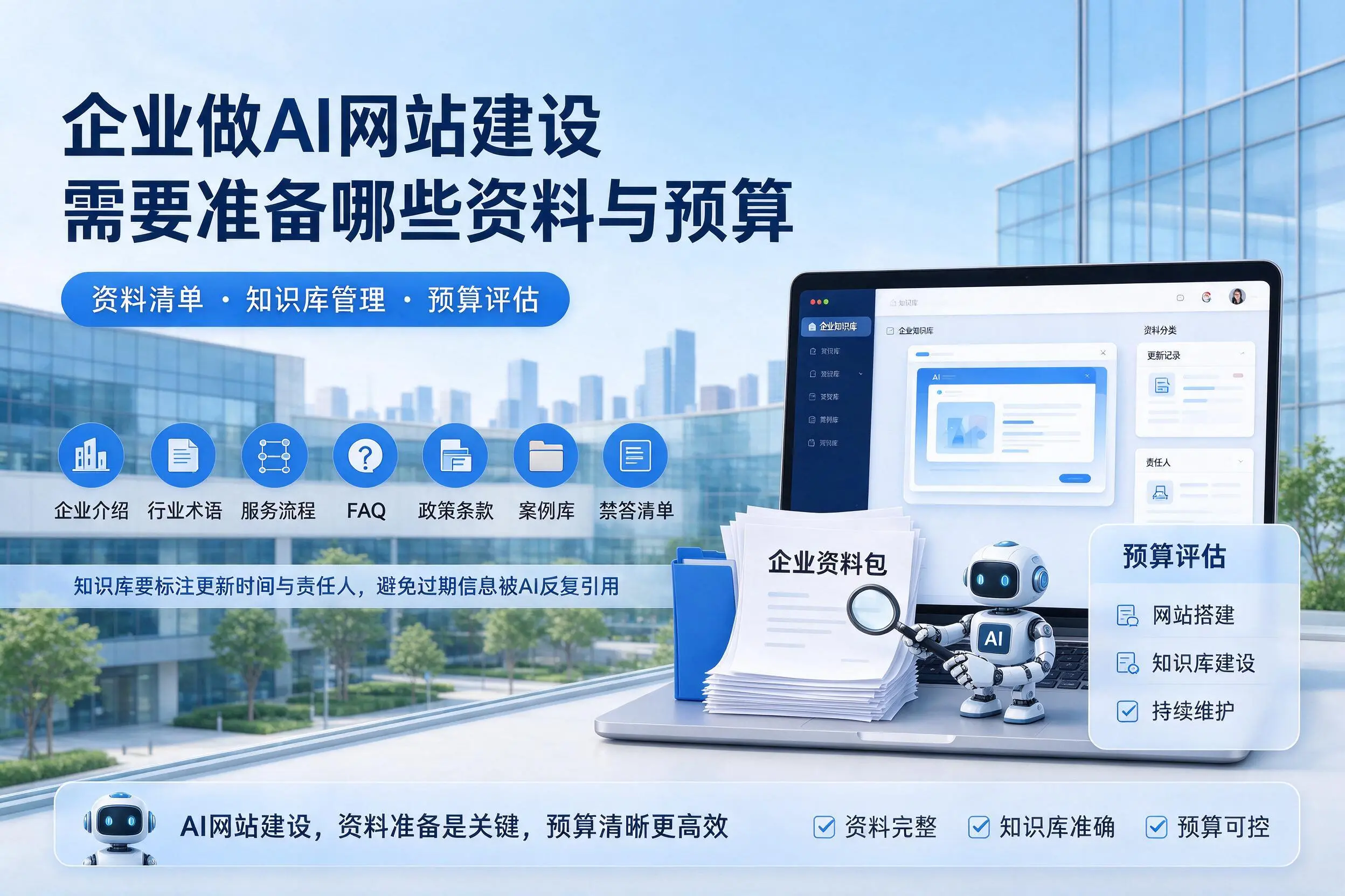 重庆企业做AI网站建设需要准备哪些资料与预算