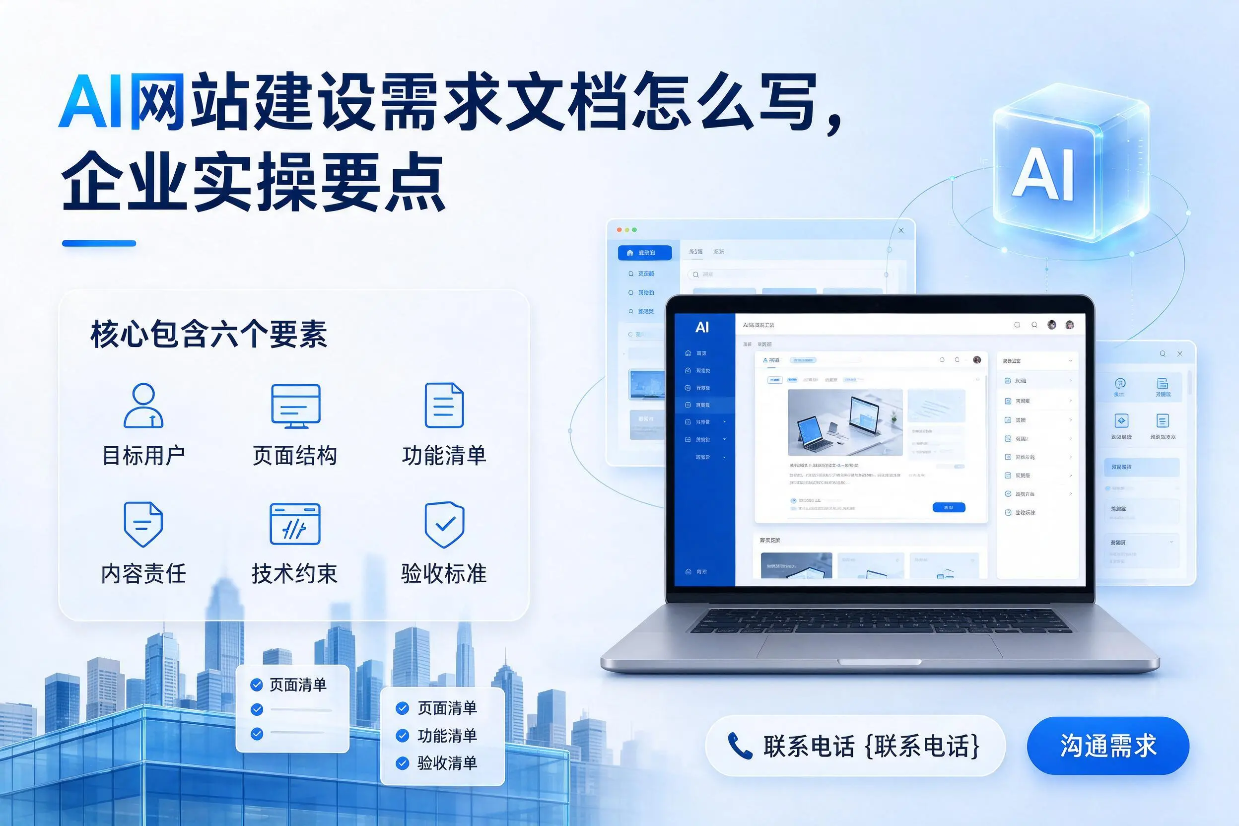 AI网站建设需求文档怎么写,重庆企业实操要点